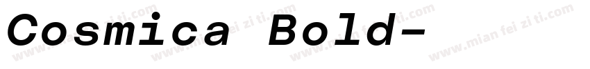 Cosmica Bold字体转换